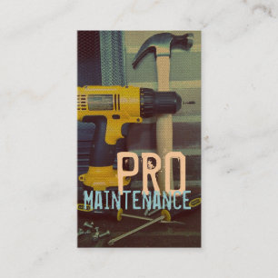 Entretien, construction, Carte de visite Handyman