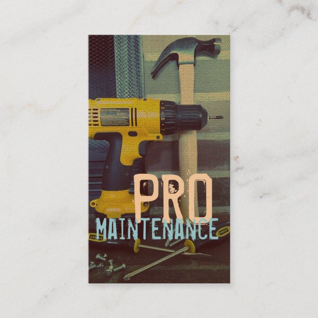 Entretien, construction, Carte de visite Handyman (Devant)