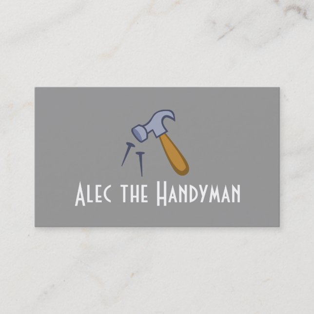 Entretien, Construction, Carte de visite Handyman (Devant)