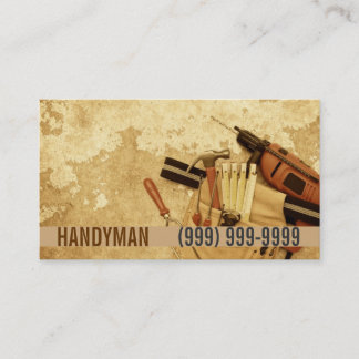 Entretien, construction, Carte de visite Handyman