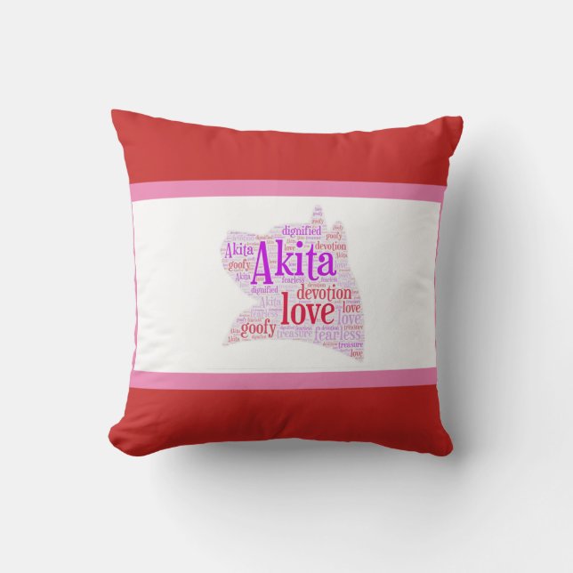Entretien de coussin d'Akita (Recto)