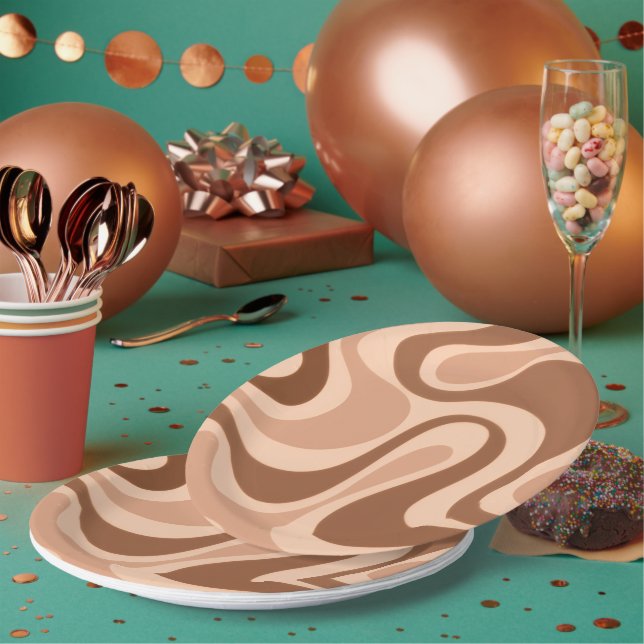 "Entrez dans le rythme" Assiette en carton (Multi)