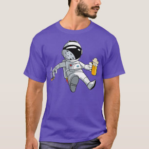 Entronaute drôle avec la bière T-Shirt