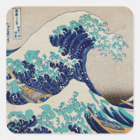ENVELOPE SEAL STICKER : HOKUSAI : LA VAGUE