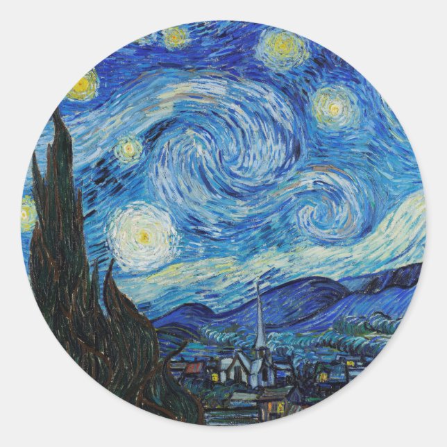 ENVELOPE SEAL STICKER : VINCENT VAN GOGH (Devant)