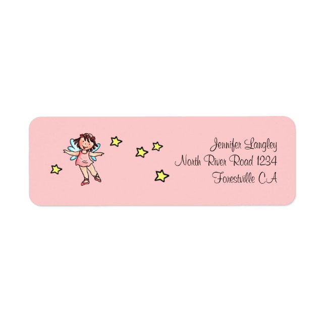 Enveloppe Adresse de messagerie Sticker Ballet Gir (Devant)