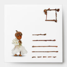 Enveloppe avec elfes de cor