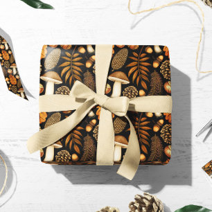 Enveloppe cadeau de champignons   Papier cadeau d'