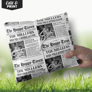 Enveloppe cadeau de Pâques personnalisée, papier d