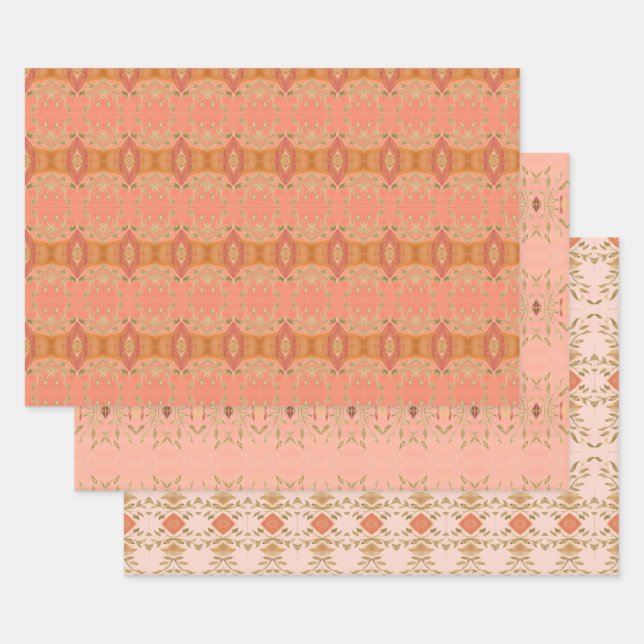 Enveloppe cadeau fantaisie de trois feuilles (Lot)