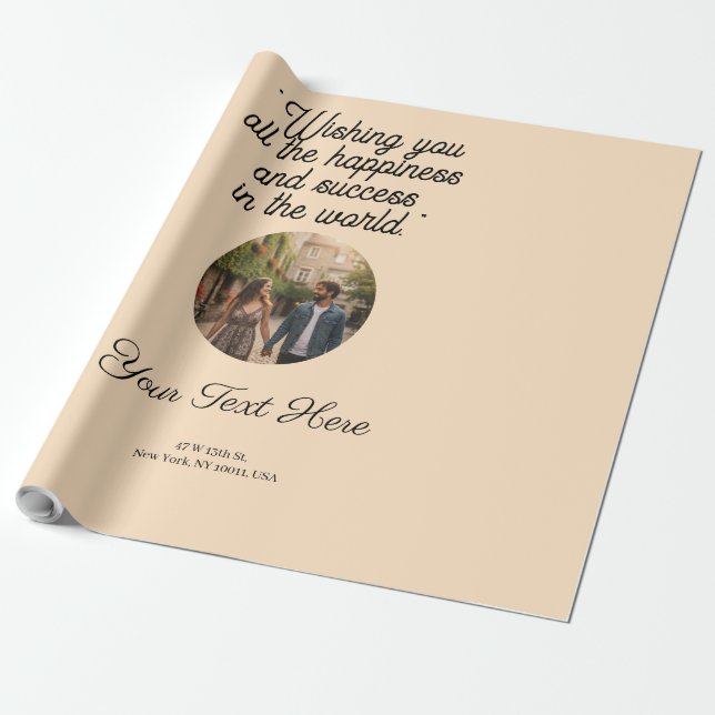 Enveloppe cadeau Premium One Color - Papier solide (Déroulé)