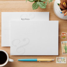 Enveloppe d'adresse de retour de mariage | Esperlu