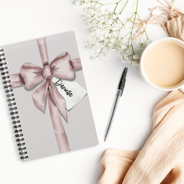 Enveloppé dans un carnet arc rose (Créateur téléchargé)