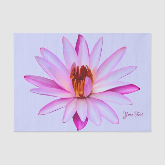 Enveloppe de cadeau bleue de papier de soie de (Recto)