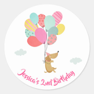 Enveloppe de chiot de chien autocollant de sceau P