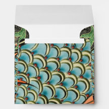 enveloppe de conception de poisson vintage
