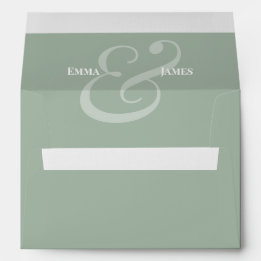Enveloppe de réponse de mariage avec adresse au ve
