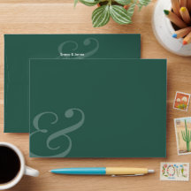 Enveloppe de réponse de mariage avec adresse au ve