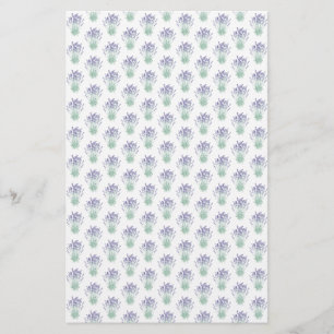 Enveloppe de savon Motif Lavender   Papier lin