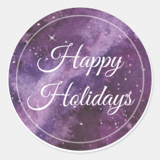 Enveloppe de vacances Ciel pourpre Sceau / Sticker