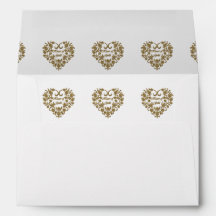 Enveloppe de Valentine de Flourish de parties