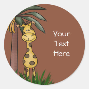 Enveloppe en girafe Phoques et Stickers