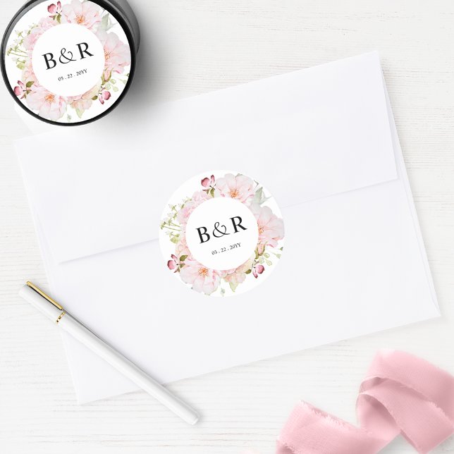 Enveloppe Mariage rose / Sticker préféré (Créateur téléchargé)