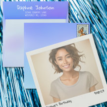 Enveloppe personnalisée Gradient bleu nuageux