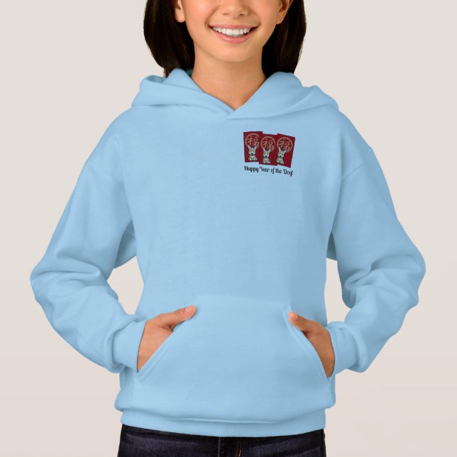 Enveloppe rouge chinoise Lucky Corgi Année du chie (Devant)