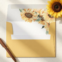 Enveloppe Rustique de Mariage Chic Campagne au Tou