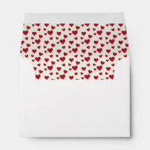 Enveloppe Valentines du Coeur Rouge