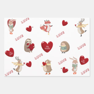 Enveloppement de feuilles plats en papier Jeu de 3