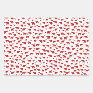 Enveloppement de feuilles plats en papier Jeu de 3