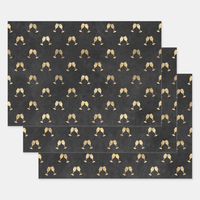 Enveloppement de feuilles plats en papier Jeu de 3 (Lot)