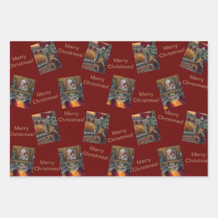 Enveloppement de feuilles plats en papier Jeu de 3