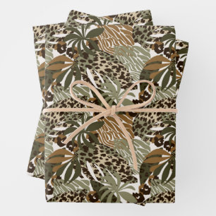 Envelopper les feuilles de papier-Empreinte de léo