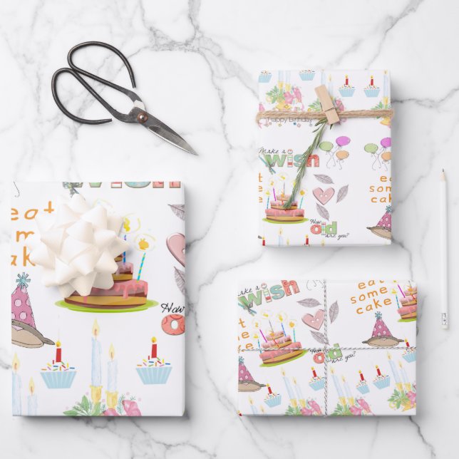 Envelopper les feuilles de papier heureux désir d' (Recto)