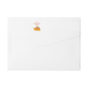 Envelopper Thanksgiving autour du Étiquette