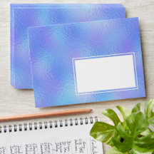 Enveloppes Faux Iridescente Foil
