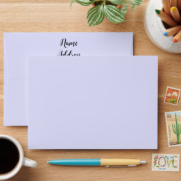 Enveloppes Mariages violettes Pastel Periwinkle