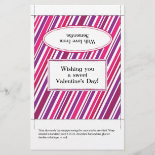 Enveloppeur de barre de bonbons Saint Valentin