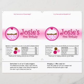 Enveloppeur de bonbons fraise et crème