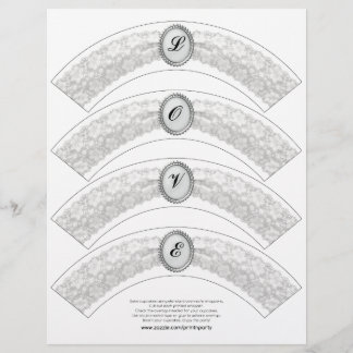 Enveloppeur de cupcake en dentelle blanche