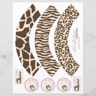 Enveloppeurs Safari Girl Cupcake
