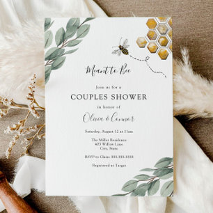 Envie d'être Eucalyptus Couples Douche Invitation