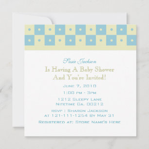 Envoi de bébés Invitations de douches pour bébés