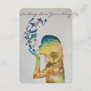 Envoi des cartes de voeux d'amour