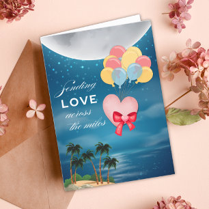Envoyer l'amour à travers les miles Carte de voeux