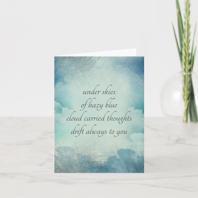 Envoyer l'amour penser à vous Carte de style Vinta (Devant)