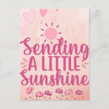 Envoyer une petite carte Sunshine Post